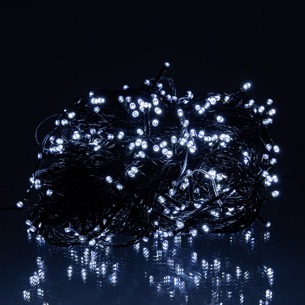 Гірлянда Різдвяна фея вулична 50 (м) 500 LED чорний провід Білий CF500L50MBW Коломыя - изображение 1