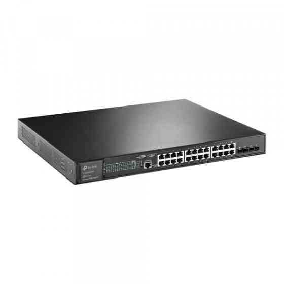 Комутатор TP-Link TL-SG3428XMP 24xGE/PoE+384W 4x10GE SFP+ L2 JetStream 19
