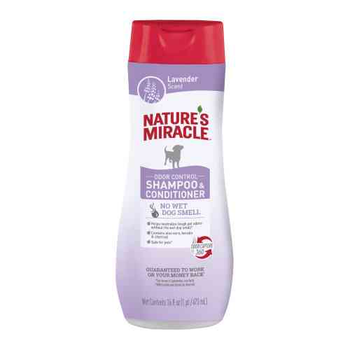 Шампунь-кондиціонер 8in1 Nature’s Miracle для собак з ароматом лаванди 473 мл Київ
