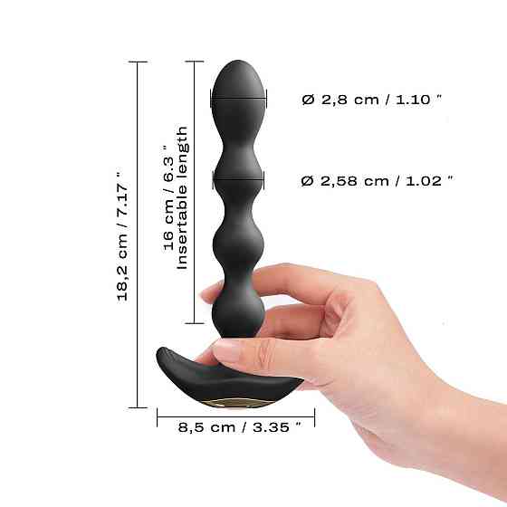 Анальний вібратор-намисто Dorcel FLEXI BALLS, гнучкий стовбур, пульт ДК Sex Aura Київ