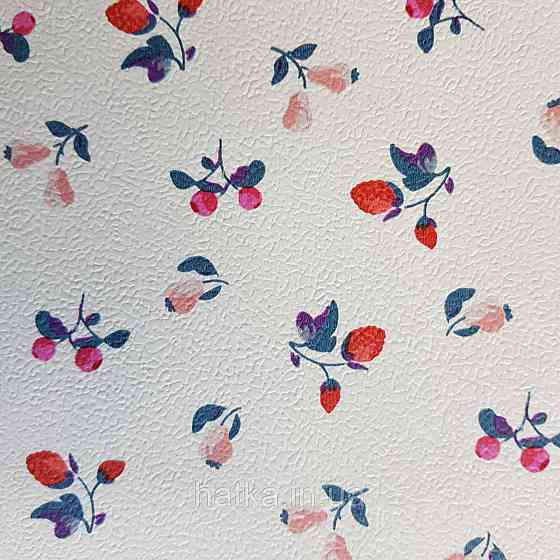 Обои виниловые на флизелине 0.53х10.05 Rasch Textil Petite Fleur 5 для кухни фрукты клубника вишни на белом Киев