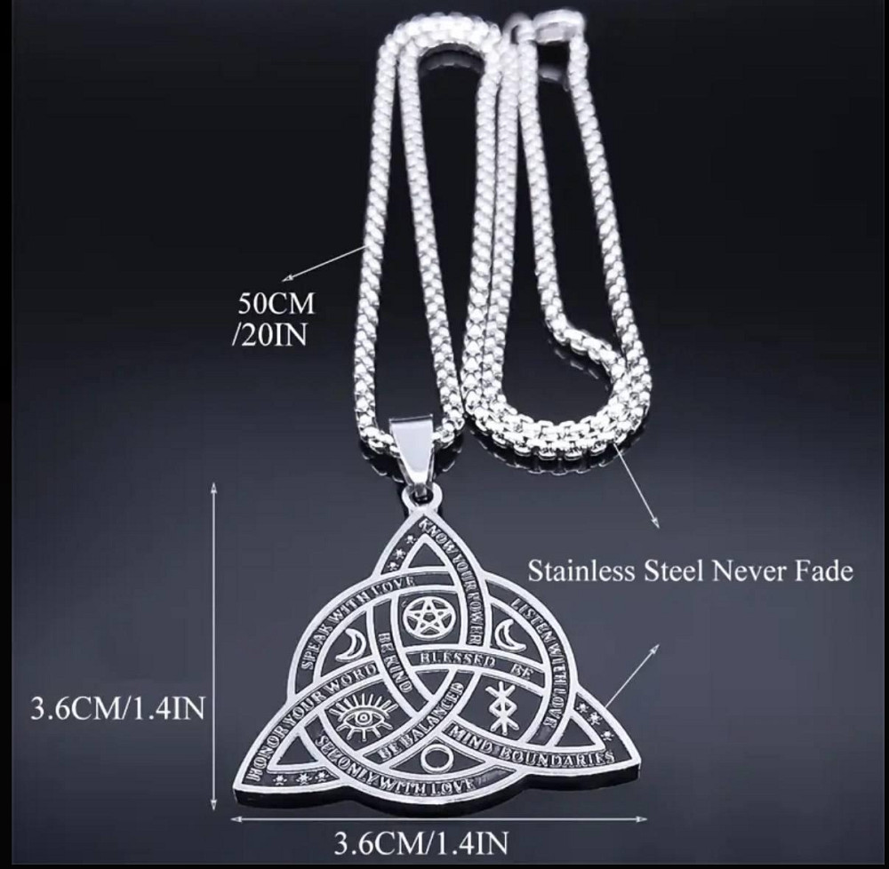 Кельтская подвеска трикветр – кулон-амулет, цепочка 60 см Киев - изображение 4