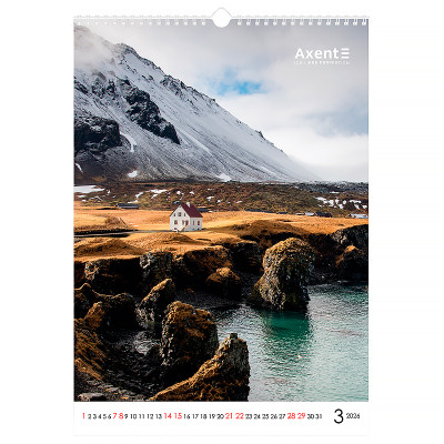 Календарь Axent настенный А3 2026 г.Landscapes (8804-26-1-A) Винница - изображение 10