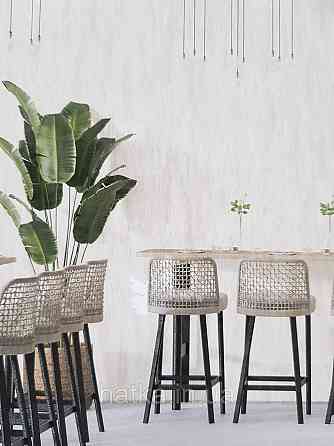 Шпалери вінілові на флізеліні гарячого тиснення DU&KA 1.06х10 вензель основа під штукатурку сірі коричневі Київ