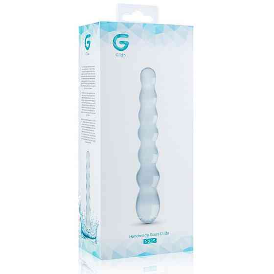 Стеклянный дилдо в виде бусин Gildo Glass Dildo No. 19 Sex Aura Киев