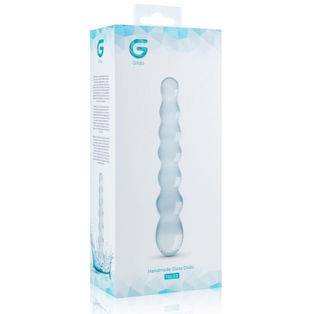 Стеклянный дилдо в виде бусин Gildo Glass Dildo No. 19 Sex Aura Киев - изображение 5