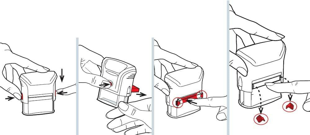 Подушка для штампа Trodat 83428 Фиолетовая для Printy 4912/4952 замена комплект Киев - изображение 3