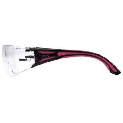 Солнцезащитные очки Pyramex Endeavor Anti-Fog Прозрачные в чёрно-розовой оправе (PM-ENDPK-CL1) Винница