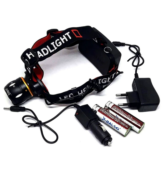 Світлодіодний налобний Ліхтарик BL-T06B-P90 4 режими роботи, 1000лм, оптичний зум, до 300 метрів дальність Одеса - фото 8