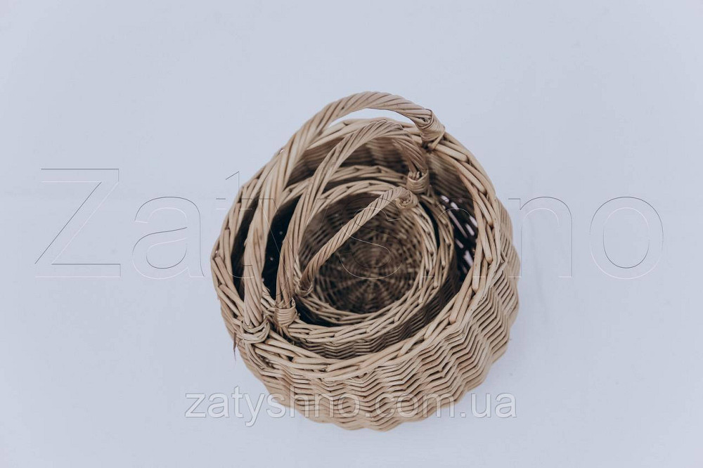 Корзинка из лозы маленькая | корзинки з лози декоративні | плетеная корзинка из лозы Киев - изображение 5