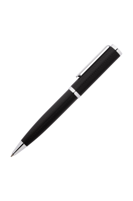 Ручка кулькова Hugo Boss Formation Herringbone Chrome (довжина 13.5 см) Чорний Київ - фото 6