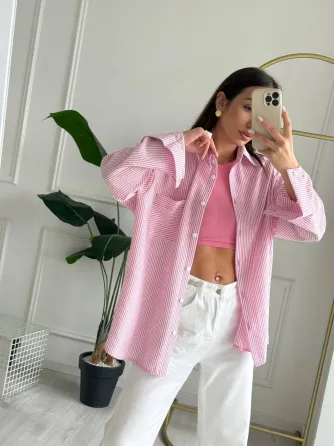 Льняная рубашка негабаритного размера — идеальный выбор для весны и лета. Одесса