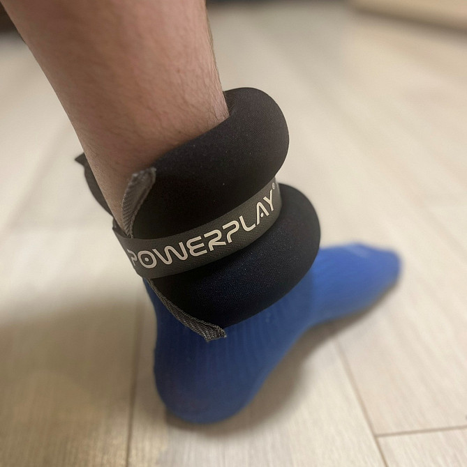 Обважнювачі-манжети для ніг та рук PowerPlay PP-4349 Ankle/Wrist Weights (2шт.*2 kg) (пара) Чорні Кам'янське - фото 9