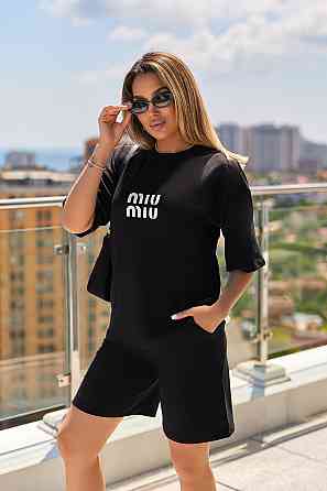 Летний спортивный костюм оверсайз 