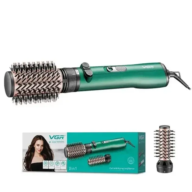 Фен-щітка для волосся Hot Air Styler VGR V-498, професійна модель з насадками для укладання та об'єму Одеса - фото 7