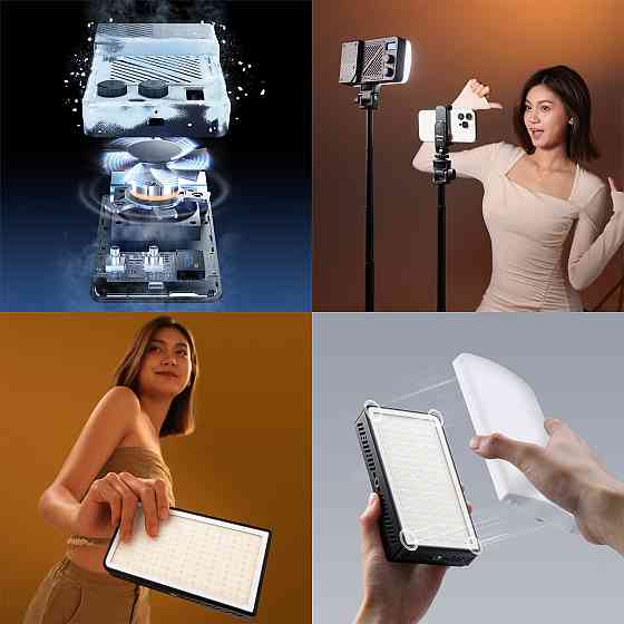 Накамерне світло надпотужне 40Вт Bi-Color із розсіювачем CRI 96+ 2700-6500К Ulanzi LM-P40Bi Київ