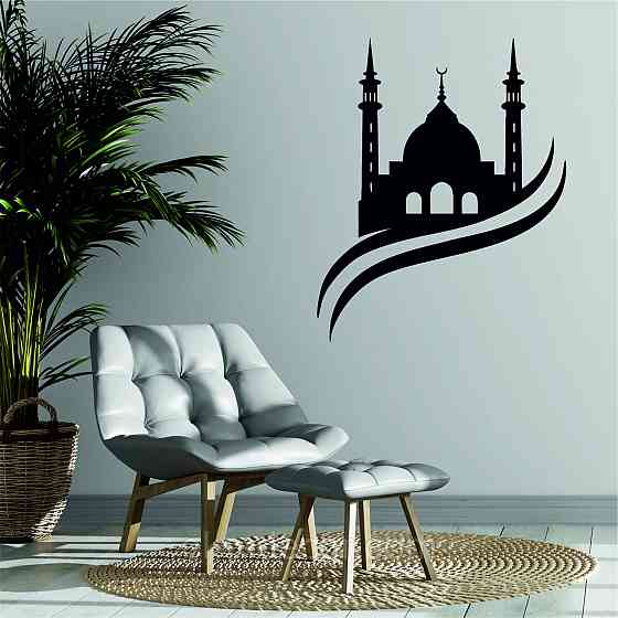 Декоративне настінне Панно «Іслам» Декор на стіну 70*57 см, Чорний Київ