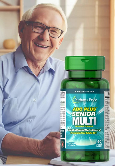 ABC Plus Senior Multivitamin Multi-Mineral Formula, 60 каплет Луцк - изображение 3