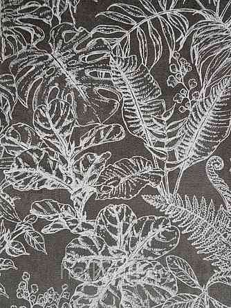 Ообои флізелінові eco Decoprint Essentials EE22548 різні тропічні листя білі на чорному Київ