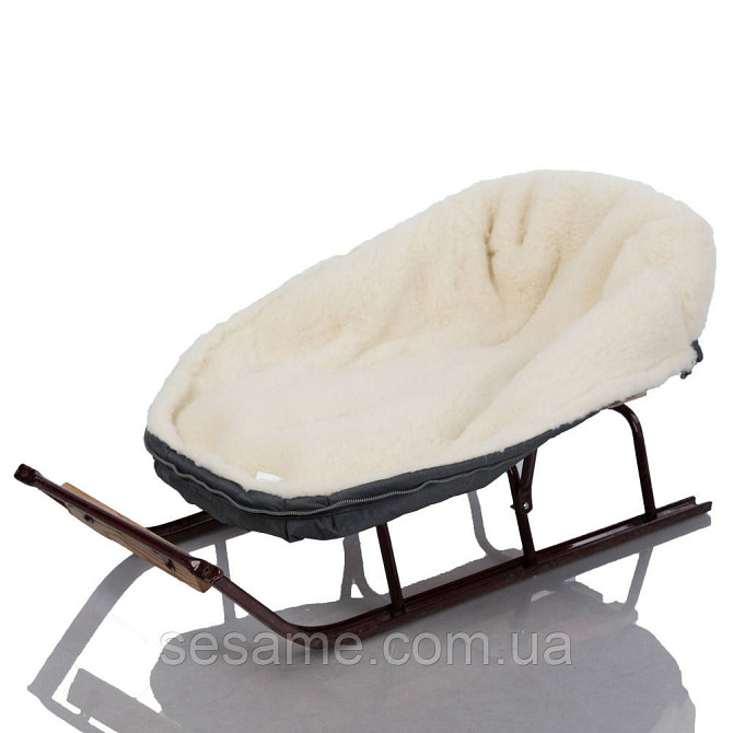 Конверт-Кокон на овчине Baby XS ДоРечі Графитовый Узлісся Харків - фото 5