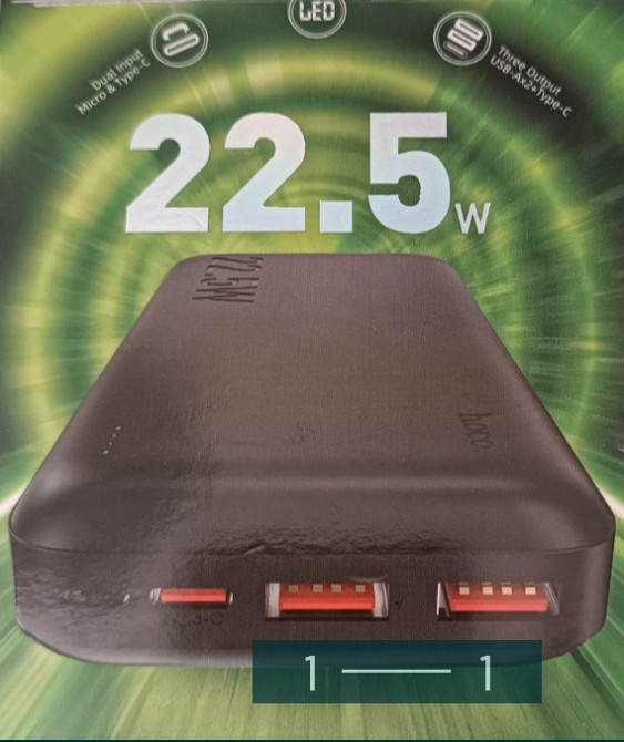 Продам павербанк новый HOCO J 101A Киев - изображение 1