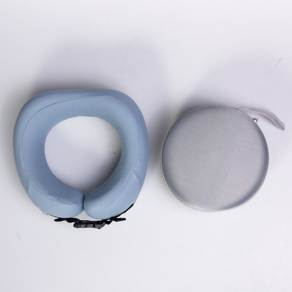 Подушка для шиї U-подібна з кейсом для зберігання блакитний HP-56-21 Коломия - фото 1