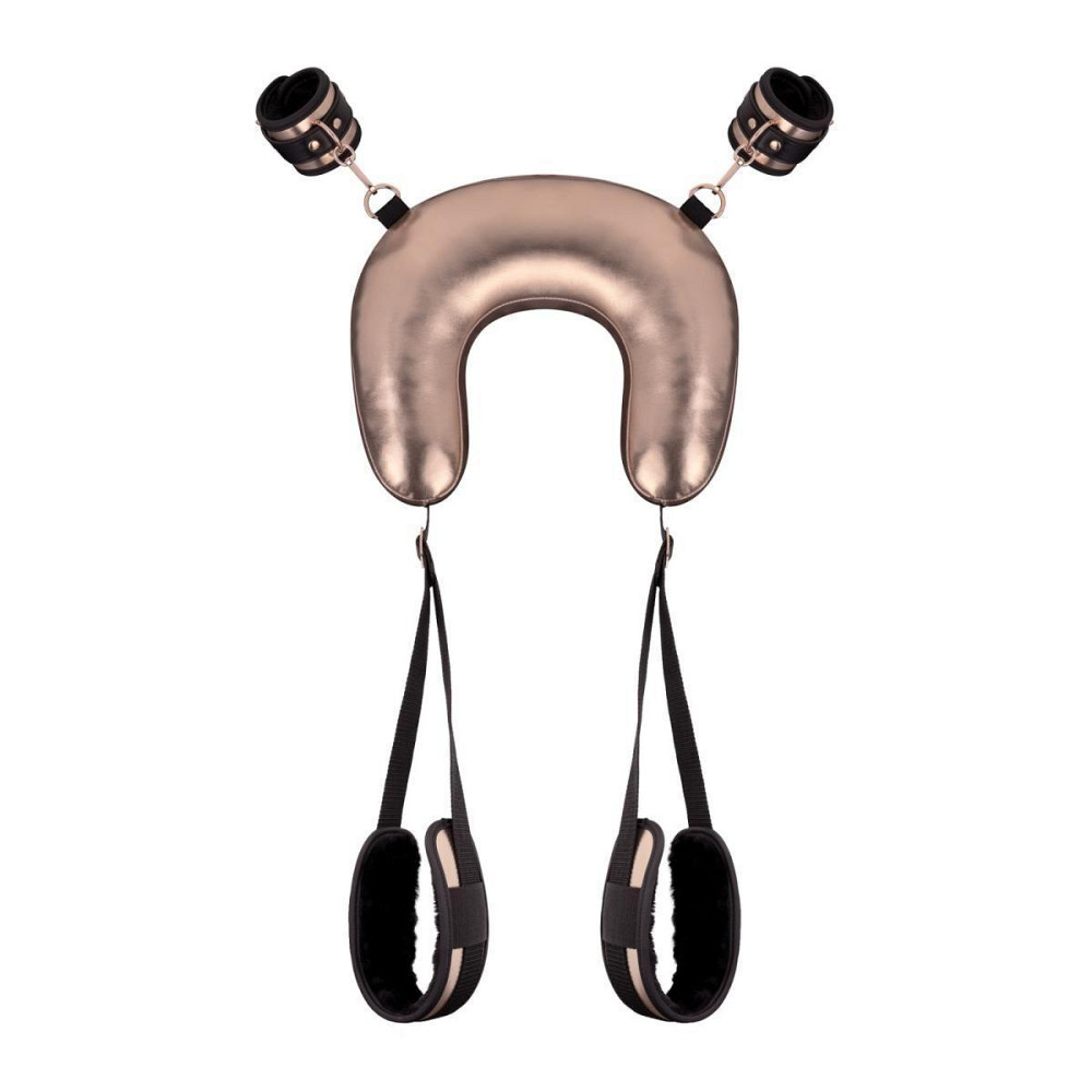 Набір для фіксації Rosy Gold - Neck and Leg Sling Restraint Set Sex Aura Київ - фото 1