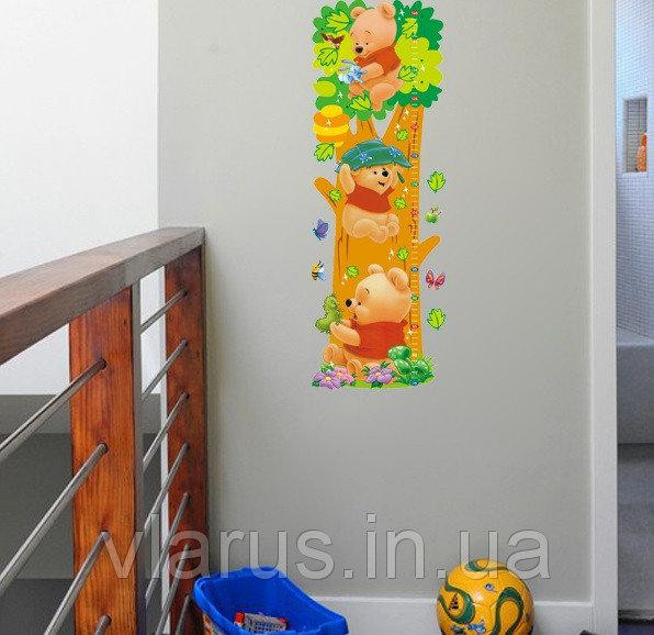 Наклейка ростомір на стіну Вінні Пух Київ - фото 1