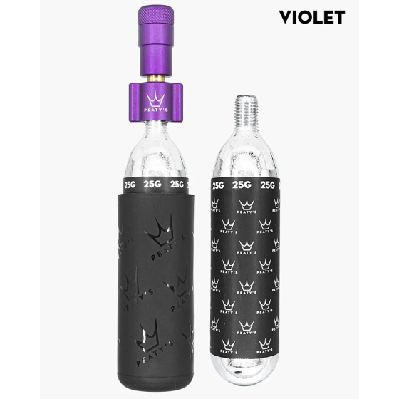 Насос Peaty's Holeshot CO2 Tyre Inflator, MTB 25g, Violet Киев