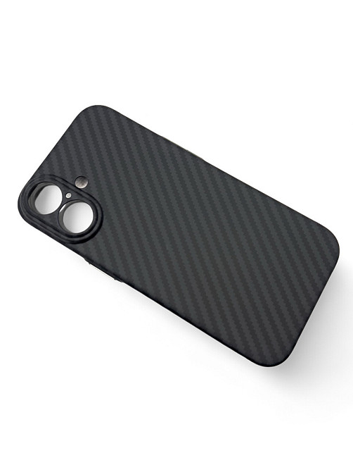 Чохолнакладка BeCover Carbonite Case MagSafe для Apple iPhone 16 Black (712067) Чорний Харків - фото 4