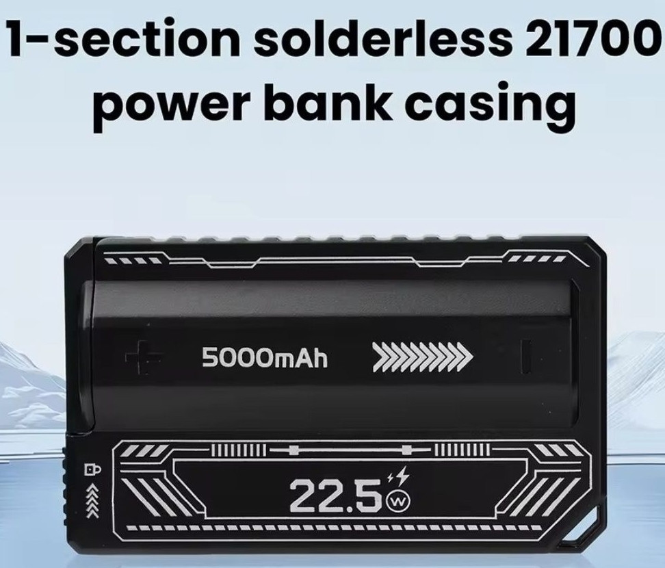 Powerbank на 21700 PD 20w Type C ,  5000 Mah QC 22.5w USB A Liitokala. Київ - фото 1