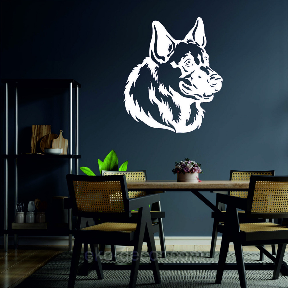 Декоративное настенное Панно «Овчарка», Декор на стену 110*95 см, Белый Киев - изображение 2