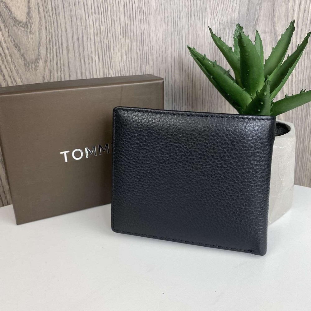 Чоловічий гаманець портмоне люкс в стилі Tommy Hilfiger, чоловічий портмоне на магніті Томмі чорний ( 24764 ) Харьков - изображение 6