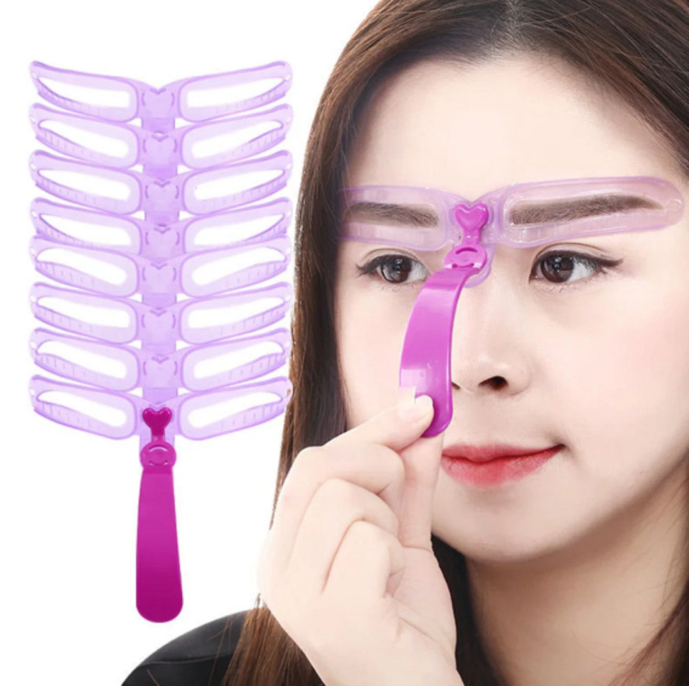 Набор трафаретов для бровей 8 шт Киев - изображение 1