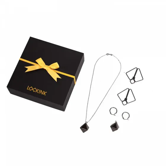 Затискачі для сосків з важкою підвіскою LOCKINK Nipple Clamps with Heavy Pendant - Grey Львів