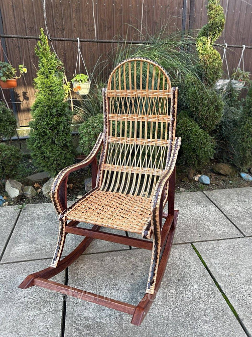 Кресло качалка сидяча из лозы и ротанга Киев - изображение 10
