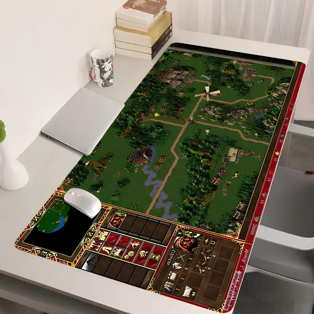 Большой коврик для мыши Heroes of Might and Magic III RESTEQ — 900×400×2 мм, антискользящая основа, тканевая поверхность, игровой Киев - изображение 2