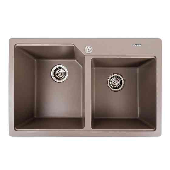 PLATINUM Гранітна мийка для кухні Platinum 7850 HARMONY матова Дюна Київ