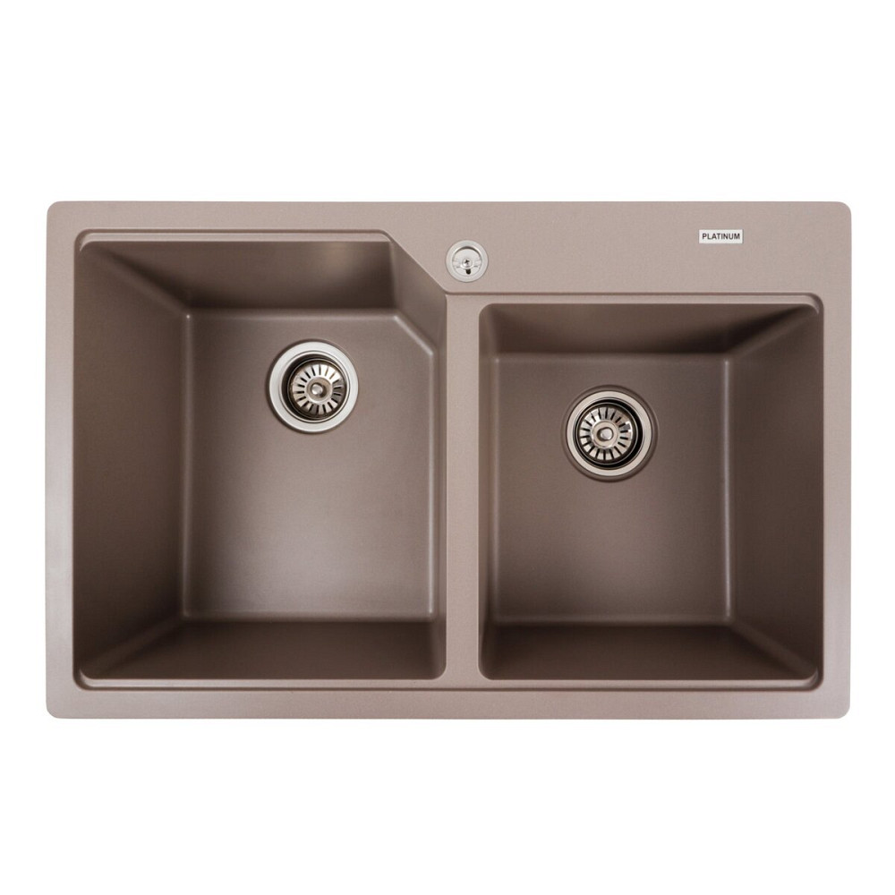 PLATINUM Гранітна мийка для кухні Platinum 7850 HARMONY матова Дюна Київ - фото 1