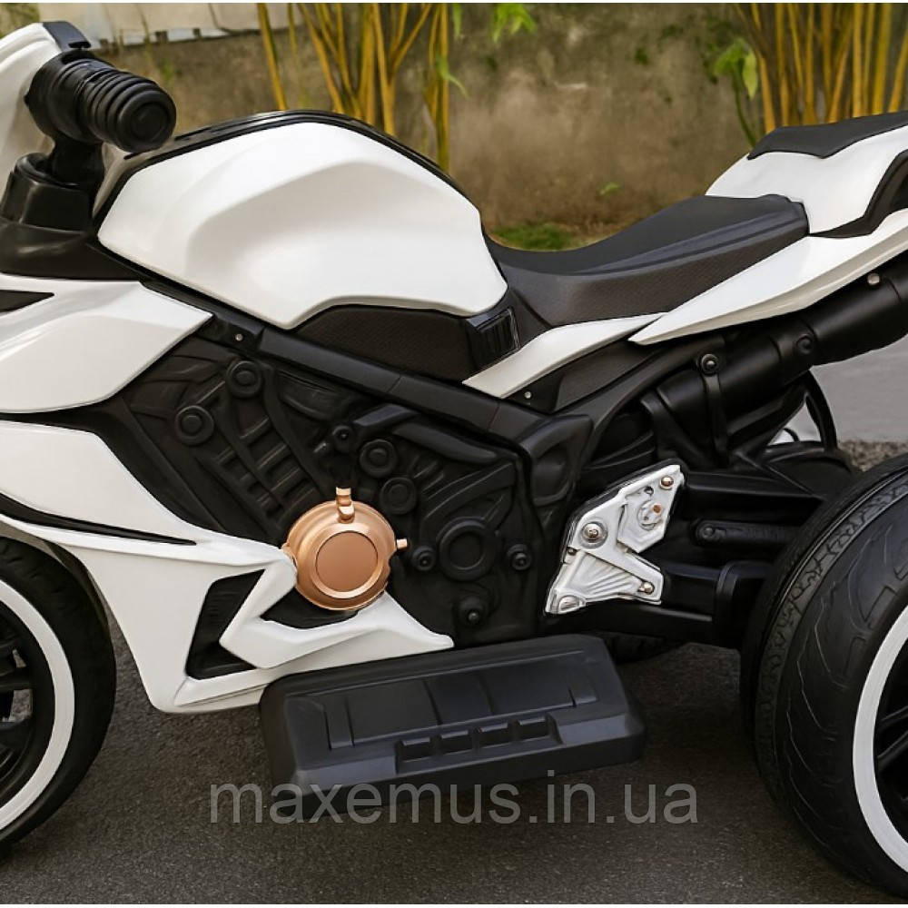 Детский электромотоцикл на аккумуляторе SPOKO S P5 18 Белый | Трехколесный байк с музыкой и светом от 3 лет Мостиська - фото 15