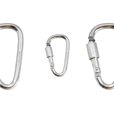 Карабін туристичний Tramp Набір 10 шт з муфтою 5 cм Silver (UTRA-299-silver) Вінниця - фото 3