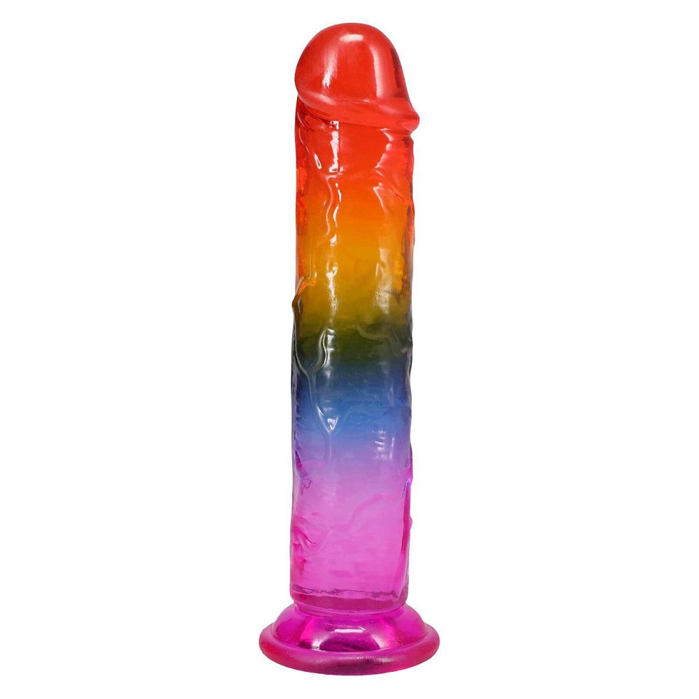 Дилдо Doc Johnson Crystal Jellies - 7.5 Inch Dong - Rainbow Sex Aura Киев - изображение 2