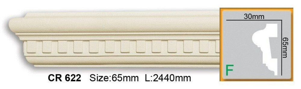 Молдинг поліуретановий з орнаментом Gaudi Decor CR 622 Flexi Дніпро - фото 9