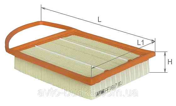 Фільтр повітряний ALPHA FILTER AF1817 Citroen Peugeot Fiat Scudo Toyota ProAce Mitsubishi ASX Новий Розділ
