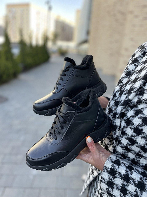 Кроссовки женские G.S.V. черные натуральная кожа зимние 38р.39р.40р. (5295) Коломыя - изображение 9