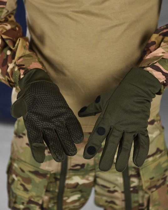 Тактические перчатки мужские Patriot BH откидные пальцы резиновые накладки Одесса - изображение 3
