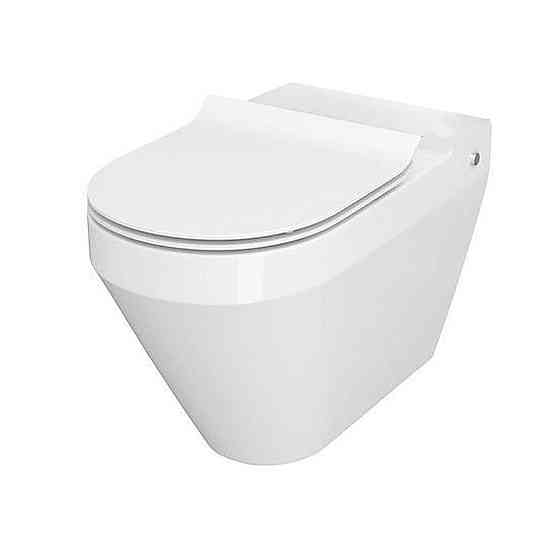 Унітаз компакта Cersanit CREA 010/020 OVAL із сидінням дюропл SLIM LIFT (без бачка) Київ