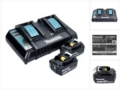 Zestaw Makita Power Source Kit 18 V z 2x akumulatorem BL 1860 B 6,0 Ah + podwójną ładowarką DC RD ( 199484-8 ) Київ
