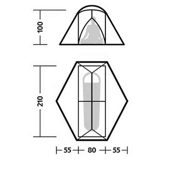 Намет одномісний легкий Naturehike Mongar UL CNK2550WS016 (Сірий) Вінниця