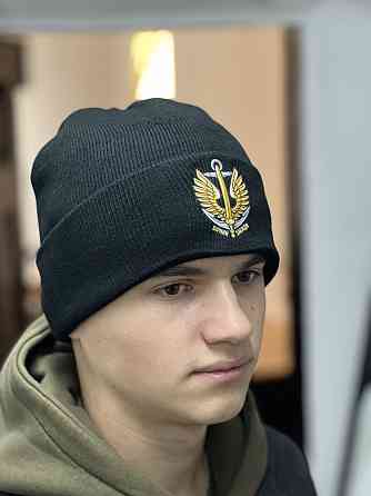 Шапка утеплена чорна Морська Піхота Черновцы